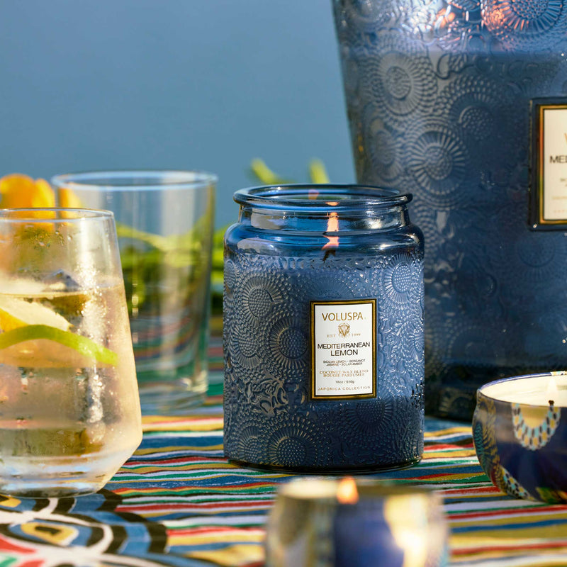 MEDITERRANEAN LEMON LARGE JAR CANDLE