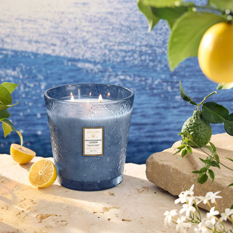 MEDITERRANEAN LEMON 3 WICK HEARTH CANDLE